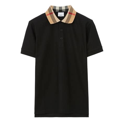 men's black burberry polo shirt|Burberry polo shirt nordstrom.